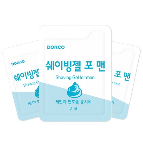 도루코 페이스 일회용 쉐이빙젤 3ml 쉐이빙 젤, 100개