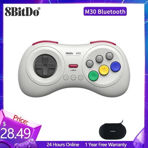 8bitdo얼티메이트ns  팔얼블 8BITDO 얼티메이트 블루투스 클래식 게임패드 컨트롤러 M30 세가 스타일 닌텐도 PC macOS 안드로이드, 없음, 2.black