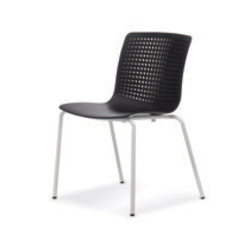 보나체 저스티 디자인 인테리어 회의실 미팅 카페 식탁 식당 화장대 의자, 4leg, 블랙
