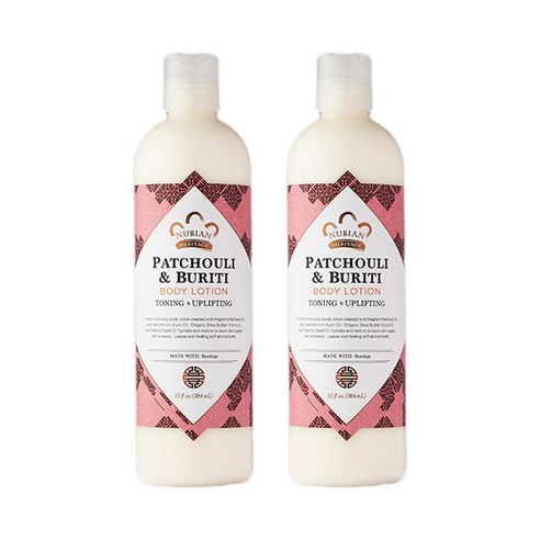 누비안헤리티지 파촐리 & 부리티 바디 로션, 384ml, 2개