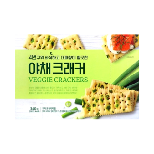 4번 구워 더 바삭한 야채크래커, 1개, 340g