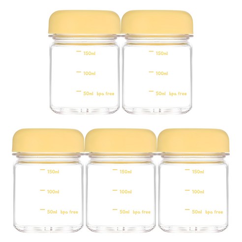위드 국산 미니 보틀 눈금 물병 트라이탄 180ml 5p, 옐로 (5개입), 5개