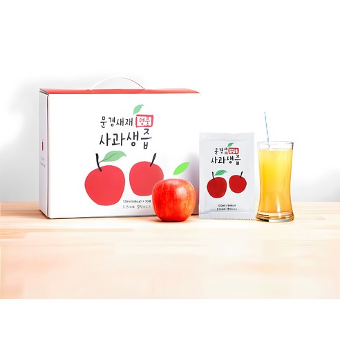 자연의 싱그러움을 그대로, 문경새재 사과 생즙