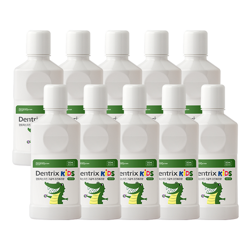 동국제약 덴트릭스키즈 바른치아 충치예방 어린이 가글 260ml, 바른치아 가글(라즈베리향) 10개