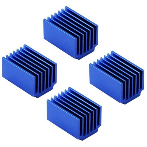 4pcs 스테퍼 모터 드라이버 싱크 블록, 설명, 블루, 알루미늄 합금