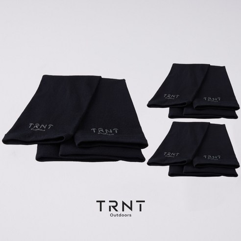 [TRNT] 티알앤티 아웃도어 프리미엄 국산 쉘론 무봉제 쿨토시 2P x 3세트, 블랙 3세트