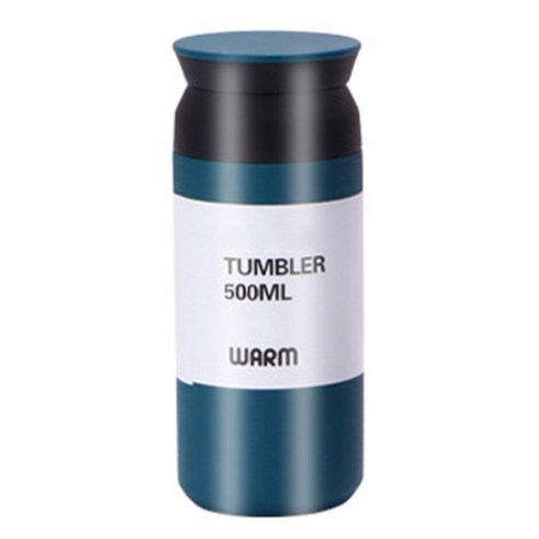 위베이지크 어디서나쏙 예쁜 진공 텀블러, 블루, 500ml