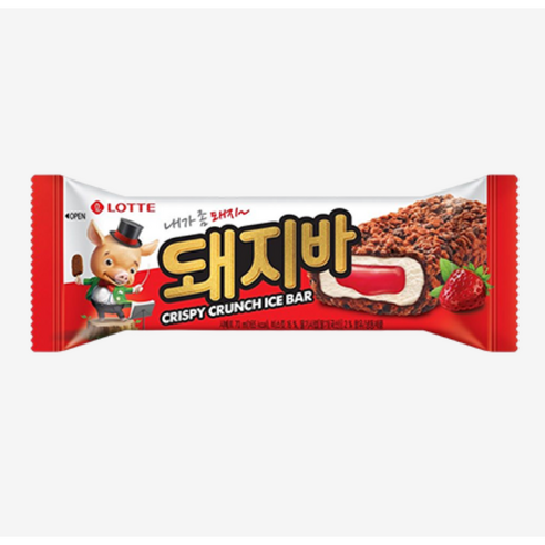 롯데푸드 돼지바 아이스크림, 45개, 70ml