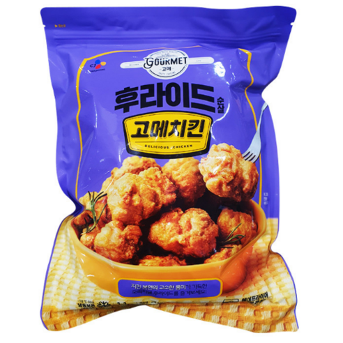 고메소바바치킨 기획 보냉백포장 CJ 고메치킨 순살크리스피 1.1kg, 일반포장, 1100g, 1개  Best 5