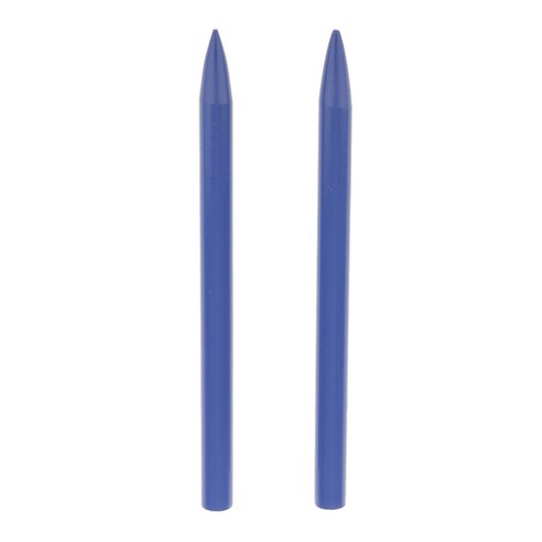 2 조각 Paracord 바늘 나사 스레드 샤프트 팁 Stiching 바늘, 블루, 78mm, 스테인레스 스틸