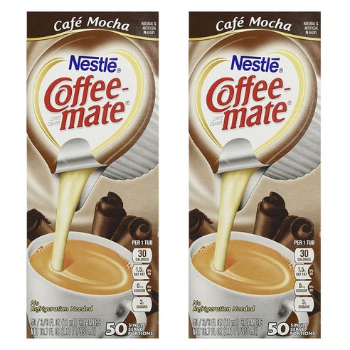 커피메이트 커피 크리머 글루텐 프리, 카페 모카, 100개입, 11ml