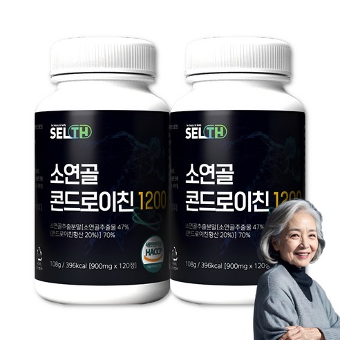 소유래 콘드로이친 1200 식약청 인증 제조 4개월분, 1개, 120정