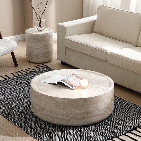 세련된 대리석 무늬의 하조이 사이트 테이블 세트 대리석테이블