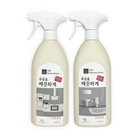 킵클린 주방 욕실을 깨끗하게 세정제, 2개, 700ml