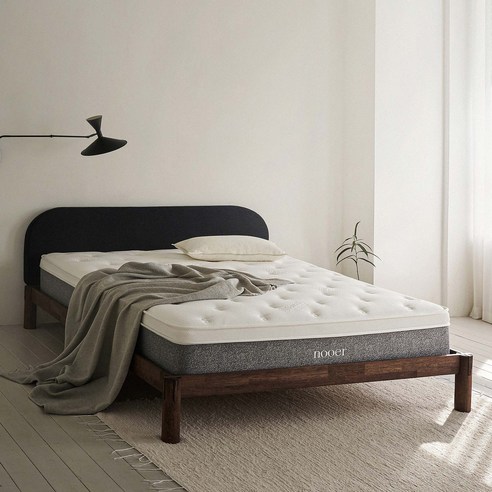 깊은 밤, 당신의 허리를 감싸 안을 듯한 편안함: 누어 탄탄히 메모리폼 하드 침대 매트리스 누어침대