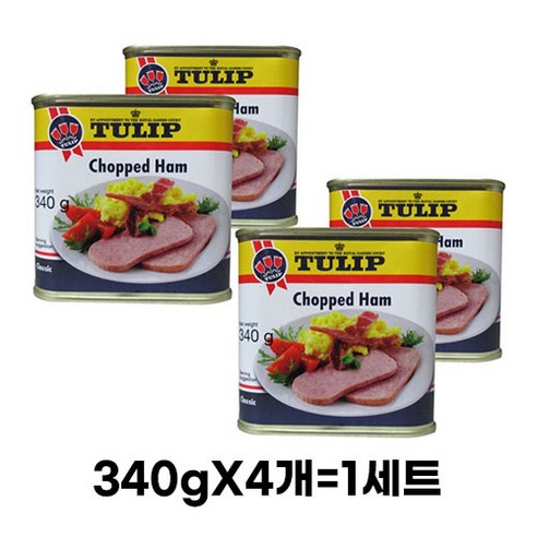 튤립 촙트햄, 340g, 4개