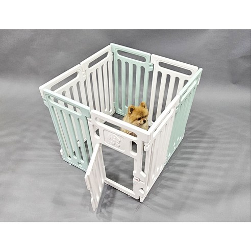 키워보리 다용도울타리 65CM 강아지안전문 7+1P, GREEN