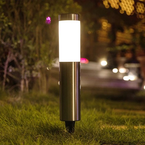 풀템 태양광 LED 원통 정원등 2p