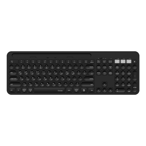 아이노트 멀티커넥트 무선 블루투스 5.0 키보드, 블랙, K608RB, 일반형