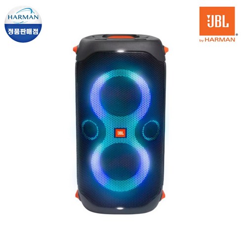 삼성 하만정품 블루투스스피커 JBL PARTYBOX110 파티박스 160와트 LED 휴대용 라우드스피커 생활방수 차박 캠핑 충전식 행사용 가정 파티박스110, 01.JBL Partybox110+스탠드(사은품)