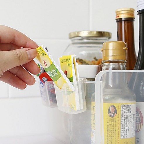 주방 냉장고 소스보관 다용도 소품정리 미니 포켓 2EA