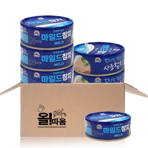 올따옴기획 사조 마일드참치 200g 6입, 6개