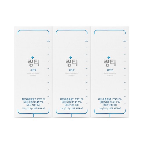 [링티공식] 링티 레몬맛 1박스, 116g, 3개