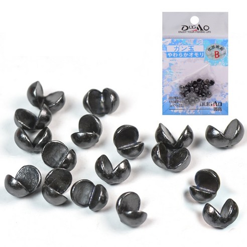 라인손상없는 좁쌀 조개 봉돌 침력조절용 민물 바다 찌낚시 채비 1개 납봉돌