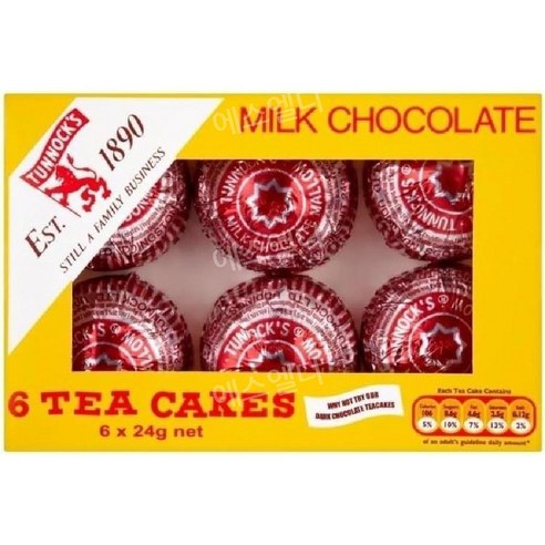 Tunnocks 터녹스 밀크 초콜릿 티케이크 6개입 2팩, 기본