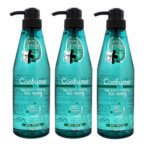 과일나라 컨퓸 하드 헤어젤, 600ml, 3개