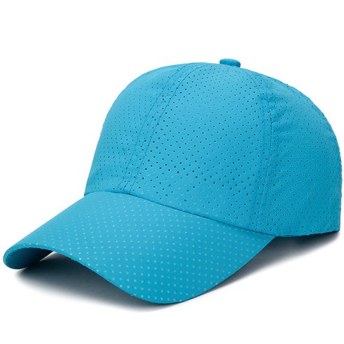 DFMEI 속건 모자 남성용 여름 얇은 메쉬 브랜드 야구 모자 통기성 야외 양산 선 스크린 정점 모자 여성, DFMEI 라이트 블루