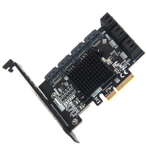 PCIE 4X 8X 16X SATA3.0 확장 카드 확장기 라이저 카드 PCI Express 외부 GPU 케이블 3.0 네트워크 컨트롤러 변환기 승수, ABS 플라스틱, 검정