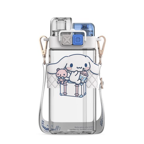 산리오 텀블러 마이멜로디 시나모롤 쿠로미 귀여운 캐릭터 물병 대용량520ml, 1개
