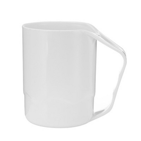 1+1크리 에이 티브 환경 보호 세척 컵 가정용 구강 세척 컵 칫솔질 컵 치아 실린더 커플 플라스틱 간단 세척 컵 칫솔 컵, 하얀색