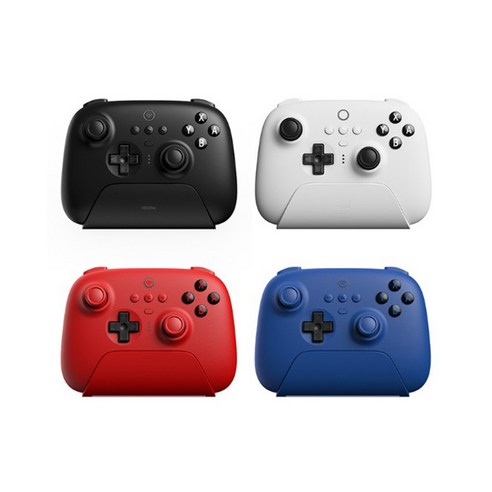 8BitDo 얼티밋 컨트롤러 블루투스 조이패드 충전독포함 NS버전 2.4G, 화이트, 1개, NS 버전