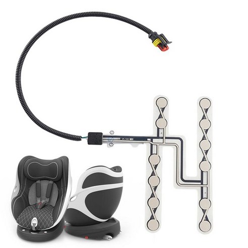 압력 응답 경고 센서 감지 시스템 위치 빠른 액세서리 알림 카시트, 1개