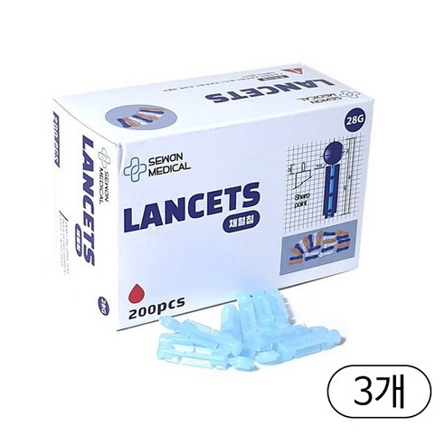 [발그랑 BALGRANG] 세원메디컬 일회용 수동란셋 28G 200P, 3개