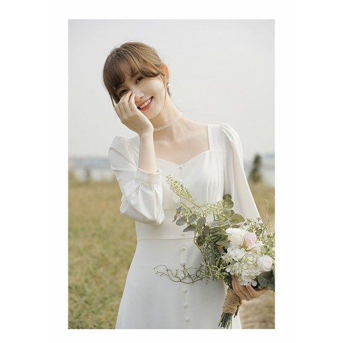 셀프촬영 원피스 스몰 웨딩 드레스 돌잔치 원피스, 온라인 대여, 할인 가격