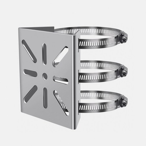 스테인리스 밴딩형 폴마운트 브라켓으로 CCTV 설치, 튼튼하고 깔끔하게!