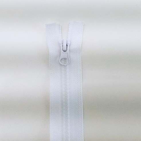 24인치 60cm 5호 비슬론 점퍼지퍼, 1세트, 백색
