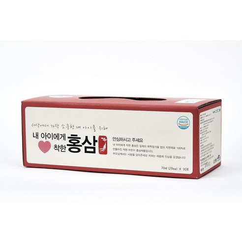 내몸에착한홍삼 키즈홍삼 어린이홍삼 70ml * 30포, 2100ml, 1개