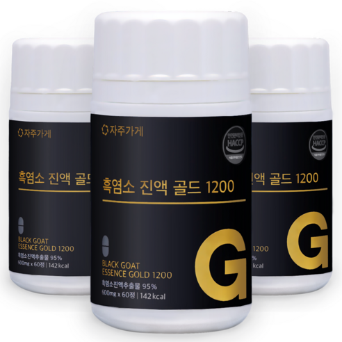 자주가게 흑염소 진액 액기스 원액 골드 1200, 4개, 60정