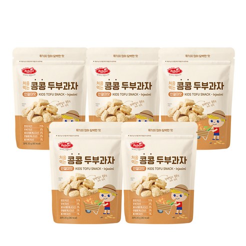 베베스트 처음먹는 콩콩 두부과자 - 인절미맛, 1개, 20g