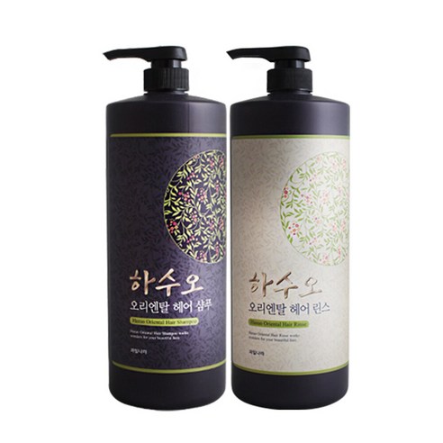 H 대용량 과일나라 하수오 오리엔탈 헤어샴푸 및 린스 1500ml x 2개 *옵션에서선택