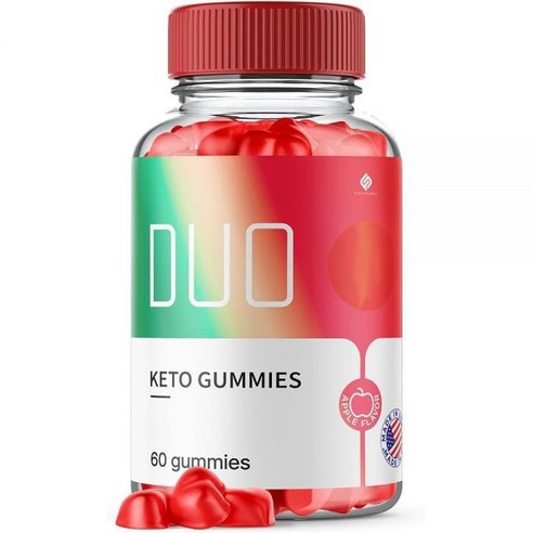 Duo Keto Gummies 듀오 케토 ACV 젤리 젤리 + 1000mg 애플 사이다 식초 비타민 B12 B6 엽산 고급 보충제 남성  여성용 최대 강도 포뮬러 (젤리 60개) - 멀티비타민 | 쿠팡