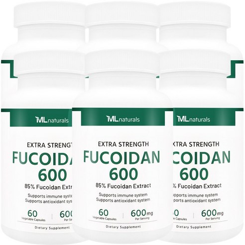 [미국번개배송] 신제품 착한명품 마이라이프 내추럴스 후코이단 600mg 60정 6병