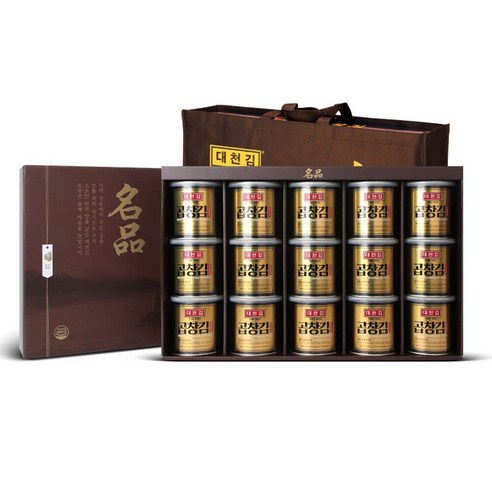 대천김 곱창김 선물세트 30g 12캔, 명품 캔김 12개, 설날과 추석을 위한 기업 및 단체 선물 추천 대천곱창김 대천김 곱창김 선물세트 30g 12캔, 명품 캔김 12개, 설날과 추석을 위한 기업 및 단체 선물 추천 대천곱창김