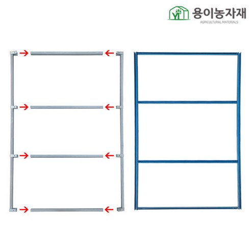 용이농자재 조립식문짝 (폭 = 2m x 길이 = 1.2m), 1개