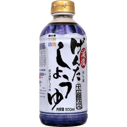 겐타 저염3종 세트( 안심간장 유자폰즈 안심장국) 저칼륨 저인 저나트륨, 1개, 500ml