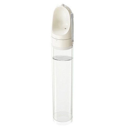 강아지 고양이 접이식 대용량 산책 물병 1000ml, 1개, 화이트